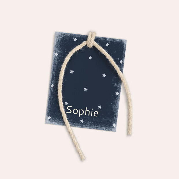 Geschenkanhänger Weihnachten - Sternennacht