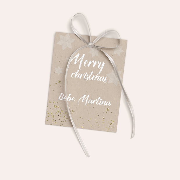 Geschenkanhänger Weihnachten - Zimt und Sterne