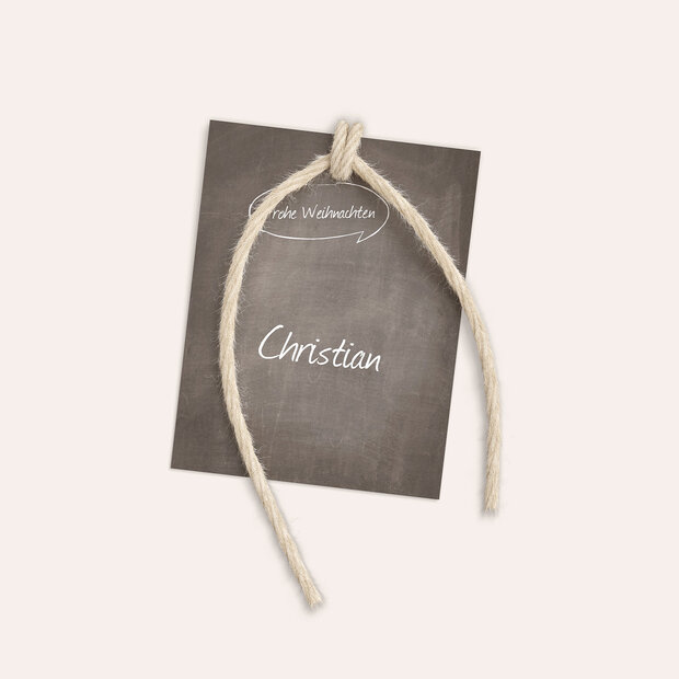 Geschenkanhänger Weihnachten - Familienfotos