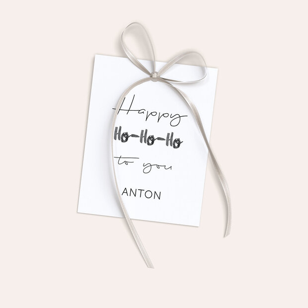 Geschenkanhänger Weihnachten - Zipfelmütze