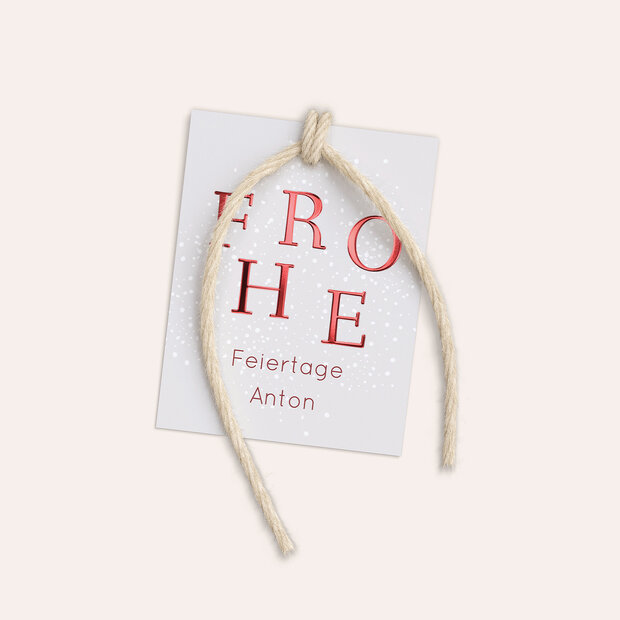 Geschenkanhänger Weihnachten - Hello Christmas