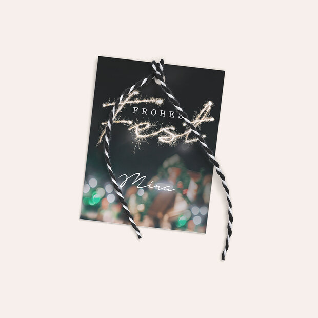 Geschenkanhänger Weihnachten - Freudenfunken