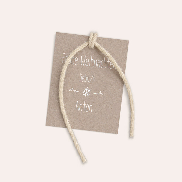 Geschenkanhänger Weihnachten - Rustique