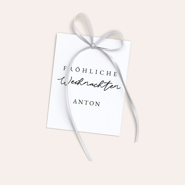 Geschenkanhänger Weihnachten - Kugelige Vorfreude