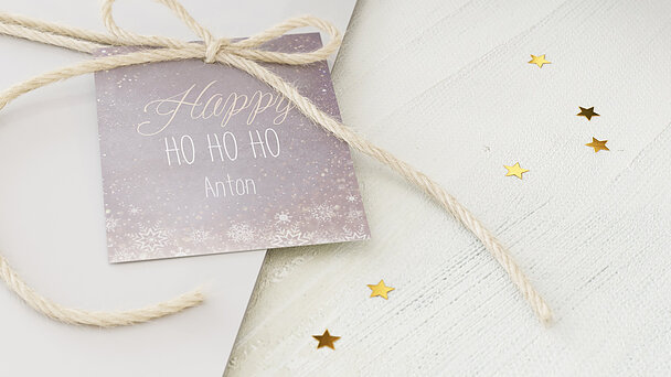 Geschenkanhänger Weihnachten - Zaubernacht