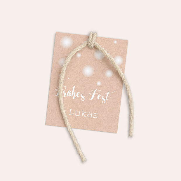 Geschenkanhänger Weihnachten - Wintermärchen