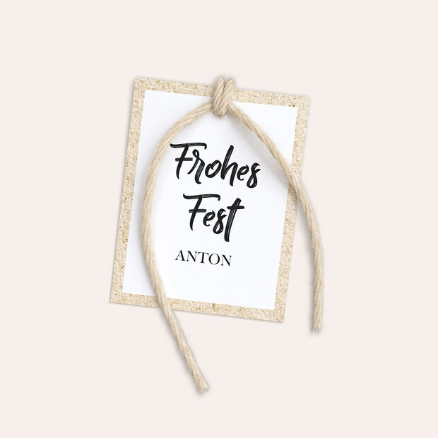 Geschenkanhänger Weihnachten - Flockengestöber