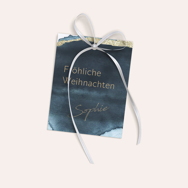 Geschenkanhänger Weihnachten - Blaupause