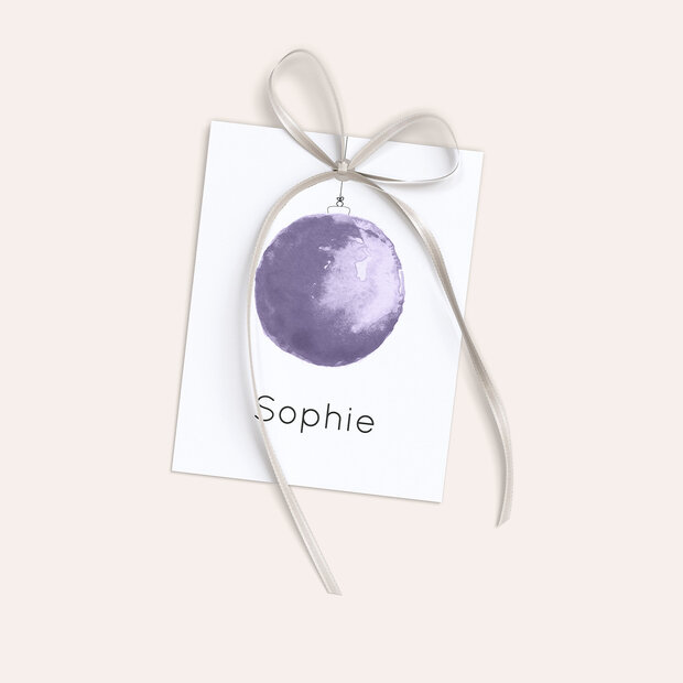 Geschenkanhänger Weihnachten - Rote Weihnachtskugel