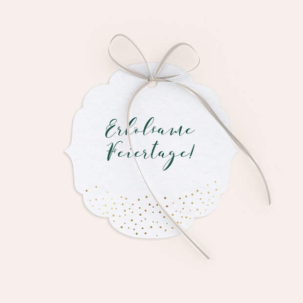 Geschenkanhänger Weihnachten - Kleines Bäumchen, großer Glanz