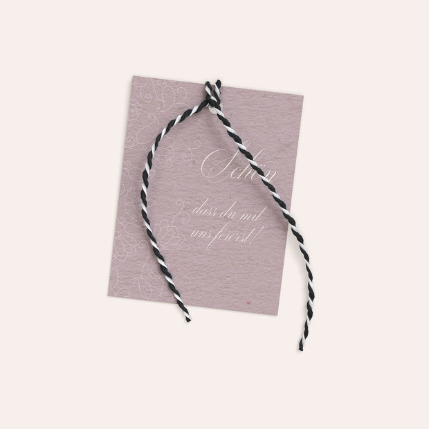 Bestecktaschen und Serviettenanhänger allgemein - Umrankt