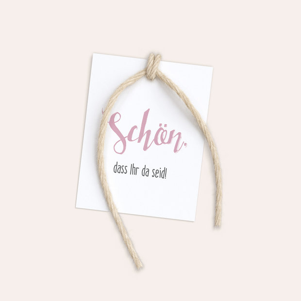 Bestecktaschen und Serviettenanhänger allgemein - Symbolhaft