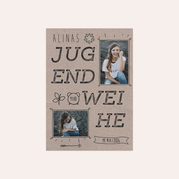 Jugendweihe Karten - Freudestrahlen