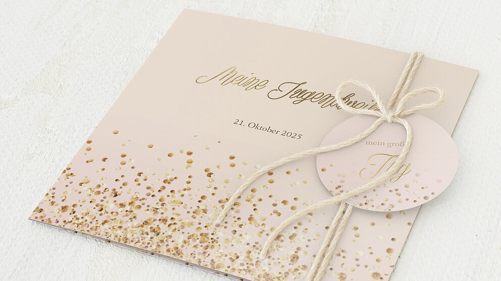 Jugendweihe Karten Geflitter Jugendweihe Detail