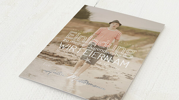 Jugendweihe Karten Jugendweihe Wimpel Detail