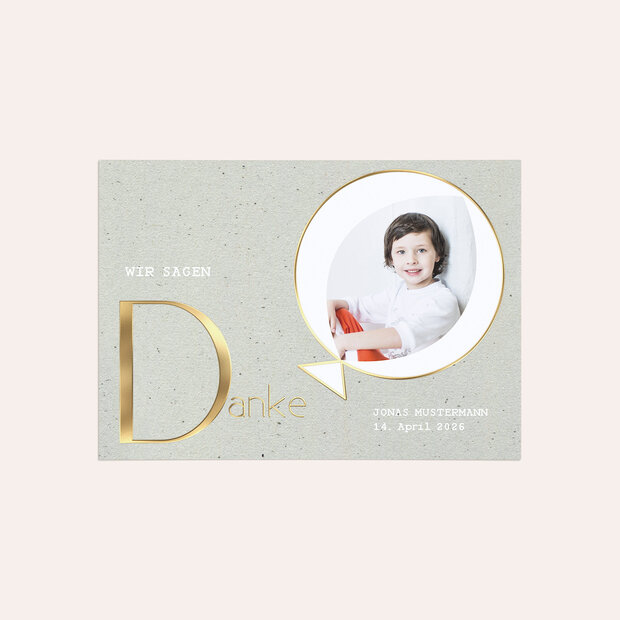 Danksagungen zur Kommunion - Natural Feeling