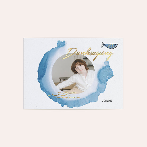 Danksagungen zur Kommunion - Fische im Meer