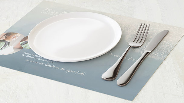 Tischset Konfirmation - Löwenzahn