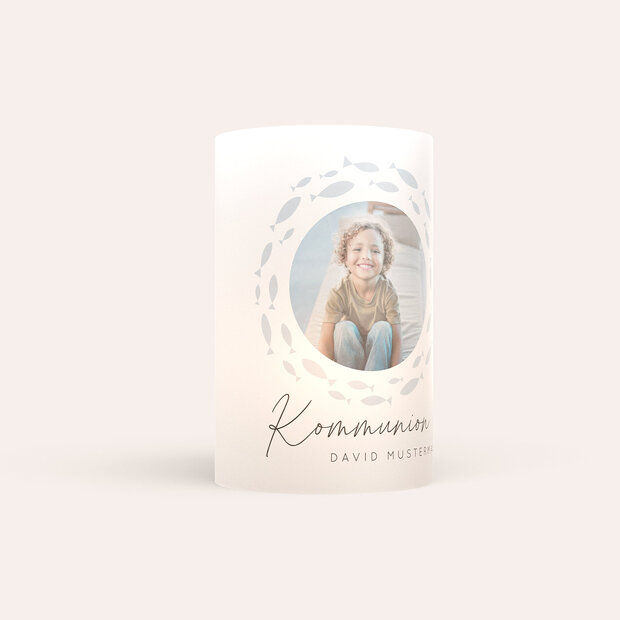 Windlicht Kommunion - Symbol des Lebens