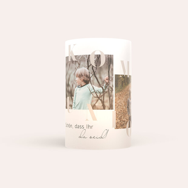 Windlicht Kommunion - Mein Festtag