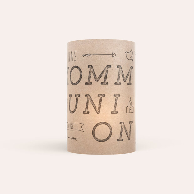 Windlicht Kommunion - Freudestrahlen