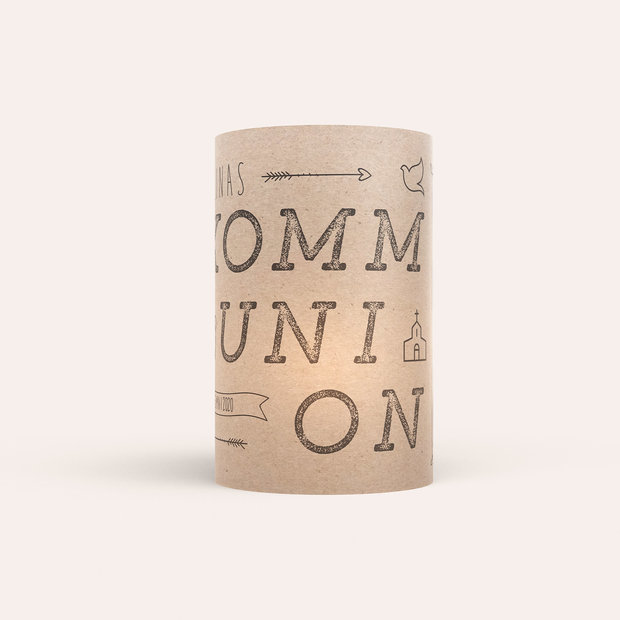 Windlicht Kommunion - Freudestrahlen
