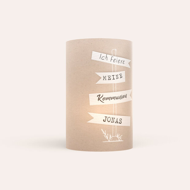 Windlicht Kommunion - Die richtige Richtung