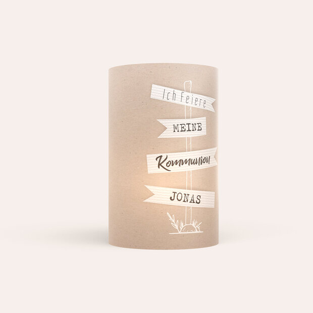 Windlicht Kommunion - Die richtige Richtung