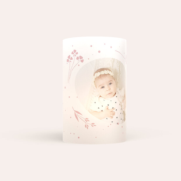 Windlicht Taufe - Sweet Little Blossoms