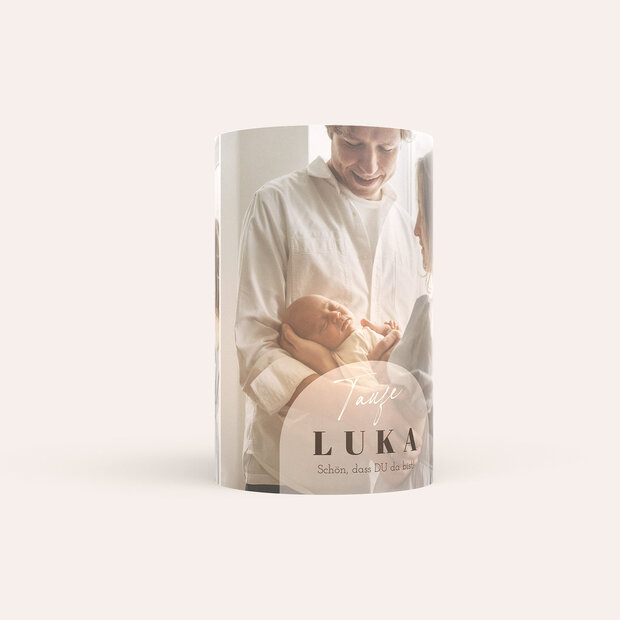 Windlicht Taufe - Portrait des Lebens