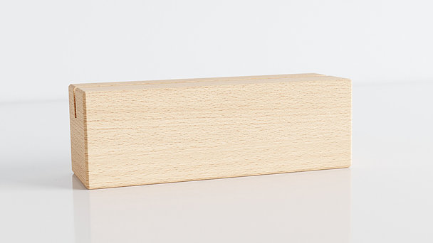 Holzblende für Kalender - Bestes Jahr Tischkalender