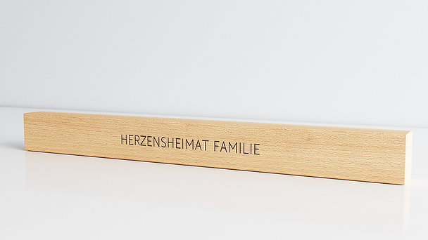 Holzblende für Kalender - Big impression