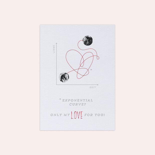 Grußkarten - Exponential love