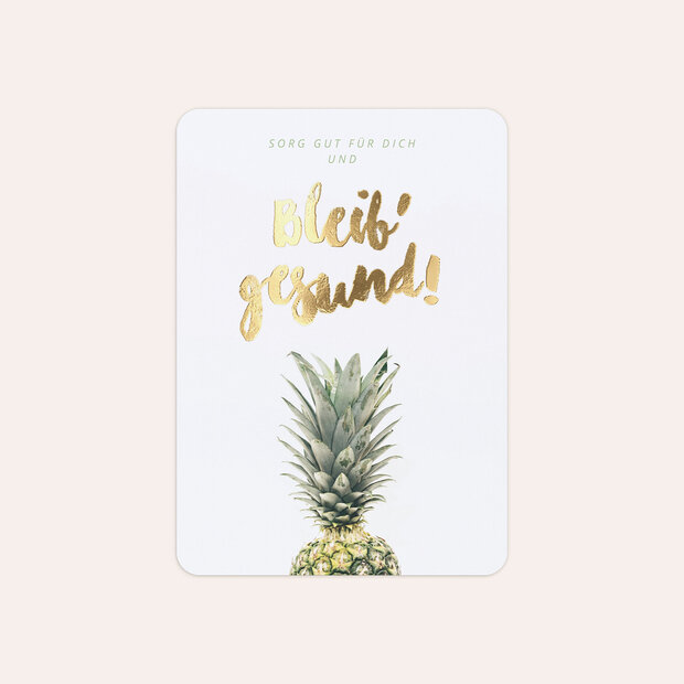 Grußkarten - Frische Ananas