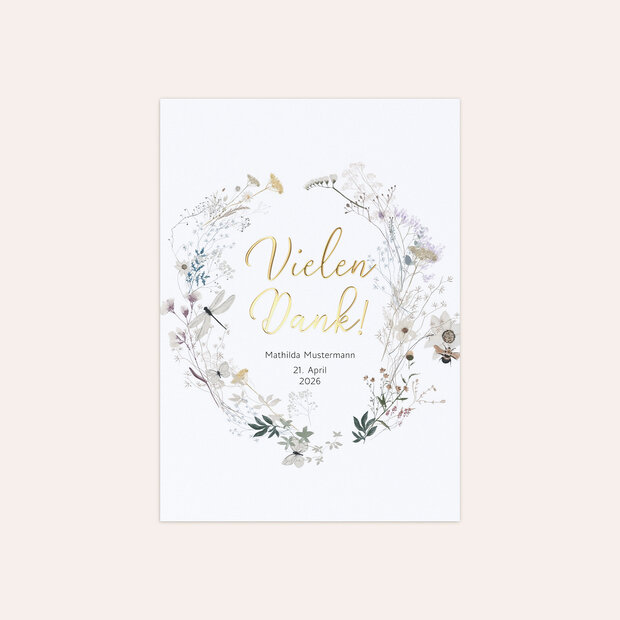 Danksagungen zur Konfirmation - Hummelflug