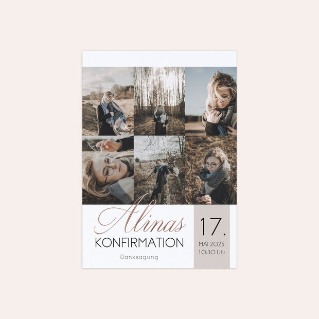 Danksagungen zur Konfirmation - Frischer Schwung