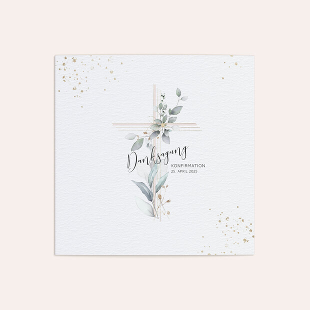 Danksagungen zur Konfirmation - Glück und Frieden