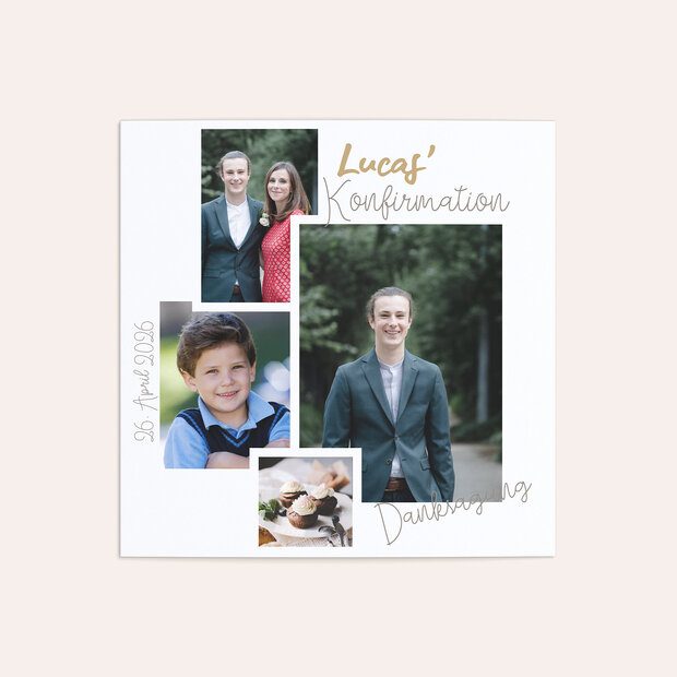 Danksagungen zur Konfirmation - Lebensabschnitte