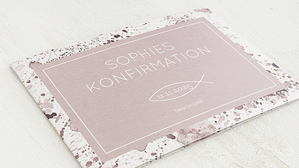 Danksagungen zur Konfirmation - Konfirmations-Impression