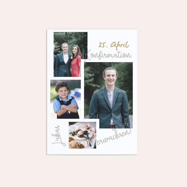 Danksagungen zur Konfirmation - Lebensabschnitte