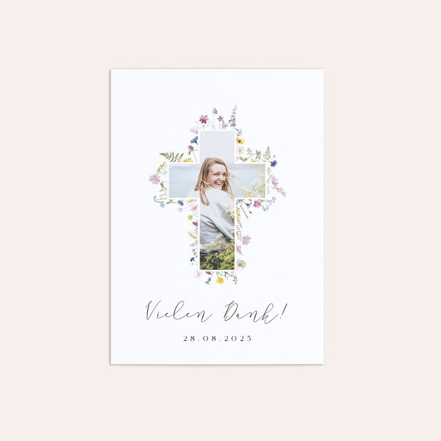 Danksagungen zur Konfirmation - Bunter Blütensegen