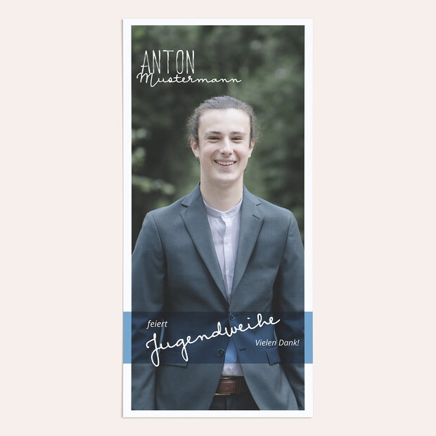 Danksagungen zur Jugendweihe - Portraitfoto