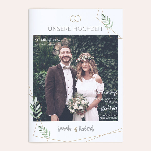 Hochzeitszeitung - Edles Grün Festschrift