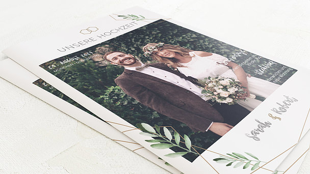 Hochzeitszeitung - Edles Grün Festschrift