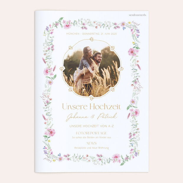 Hochzeitszeitung - Blütenversprechen