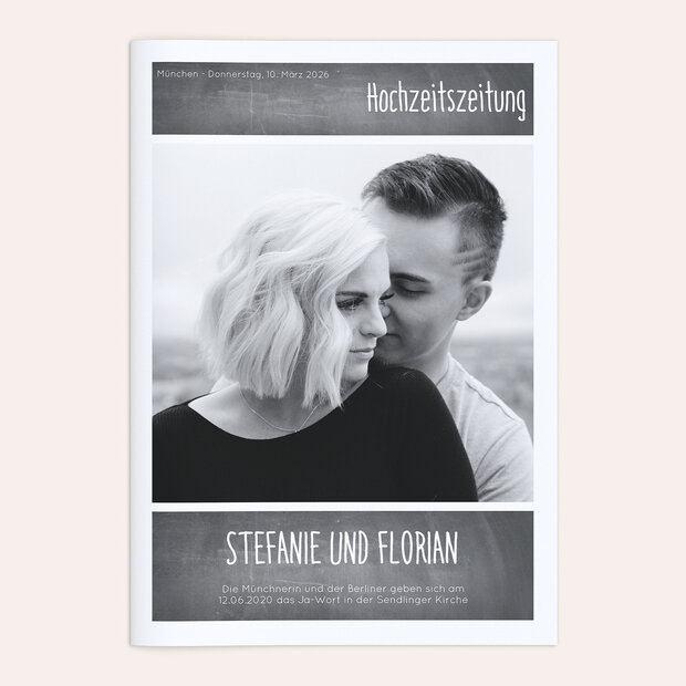 Hochzeitszeitung - Getäfelt Festschrift