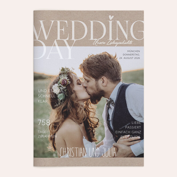 Hochzeitszeitung - Rustique Festschrift