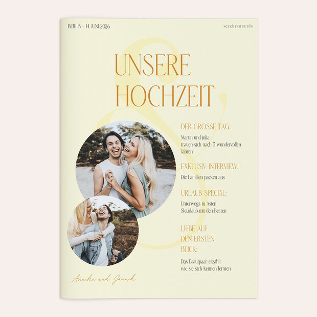 Hochzeitszeitung - Lemon & Lace