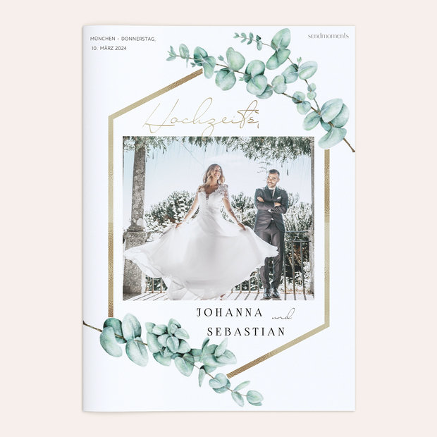 Hochzeitszeitung - Eucaliptus love Festschrift