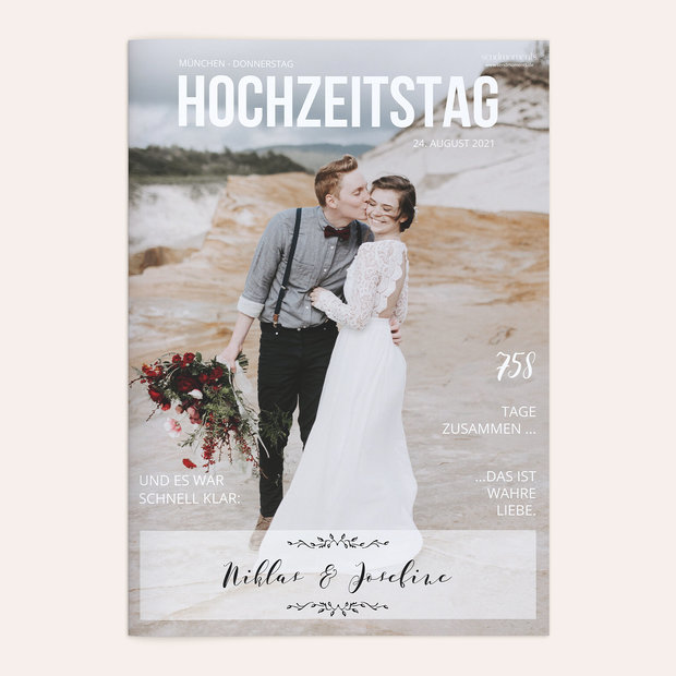Hochzeitszeitung - Blühende Zeit Festschrift